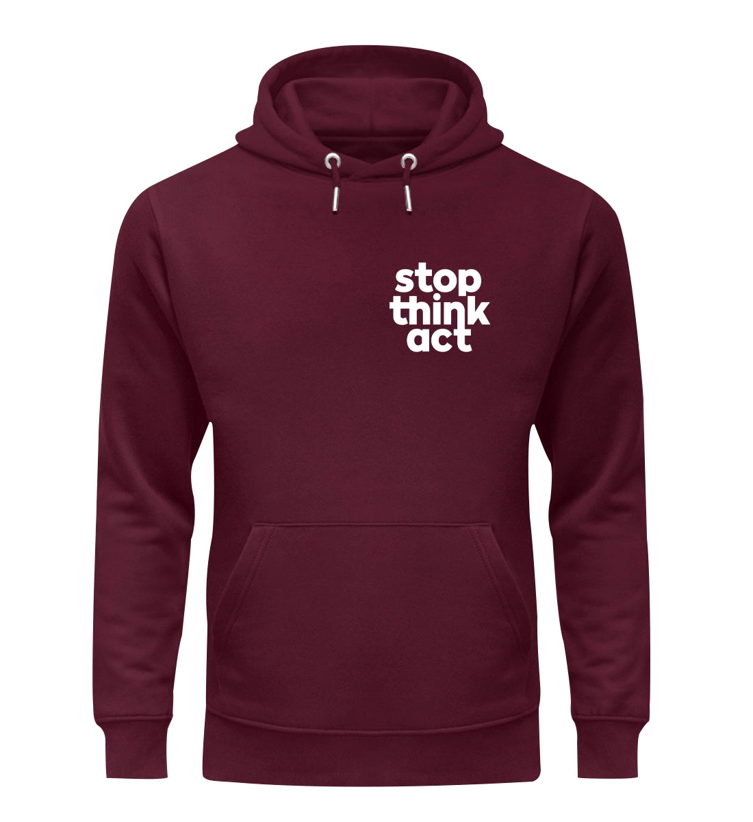 Stop Think Act - Bio Hoodie