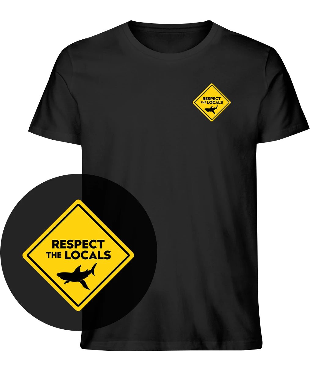 Respect the Locals / sharks - 100 % Bio T-Shirt
