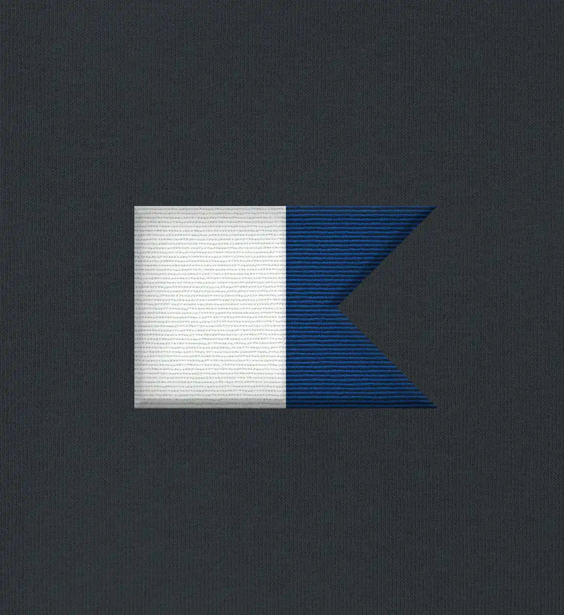 Alphaflagge gestickt - Bio Sweater mit Stick