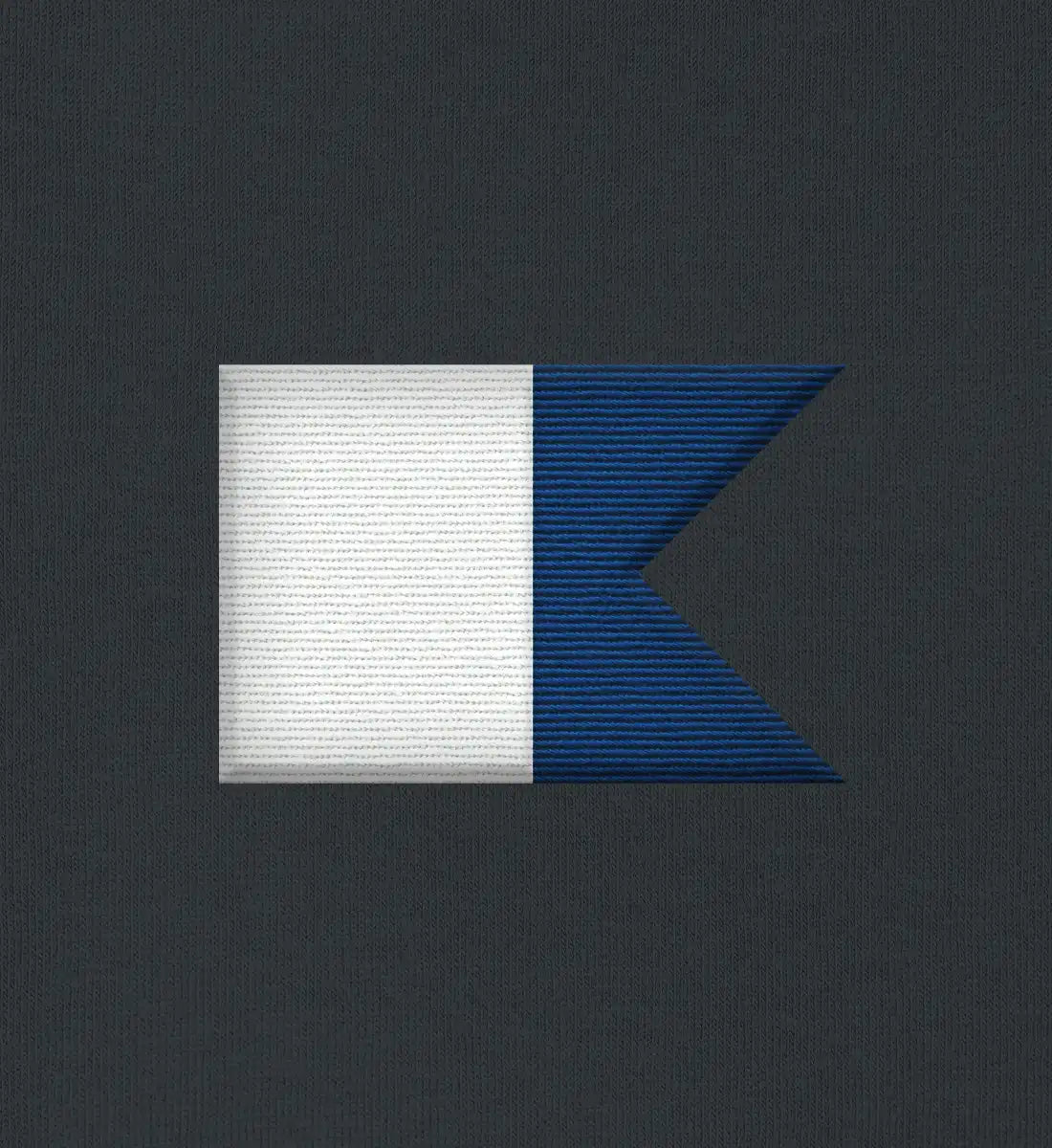 Alphaflagge gestickt - 100 % Bio Shirt mit Stick