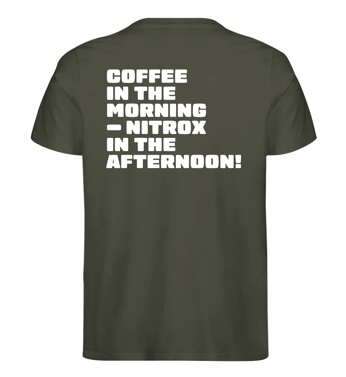 Coffee in the morning Backprint - 100 % Bio T-Shirt
