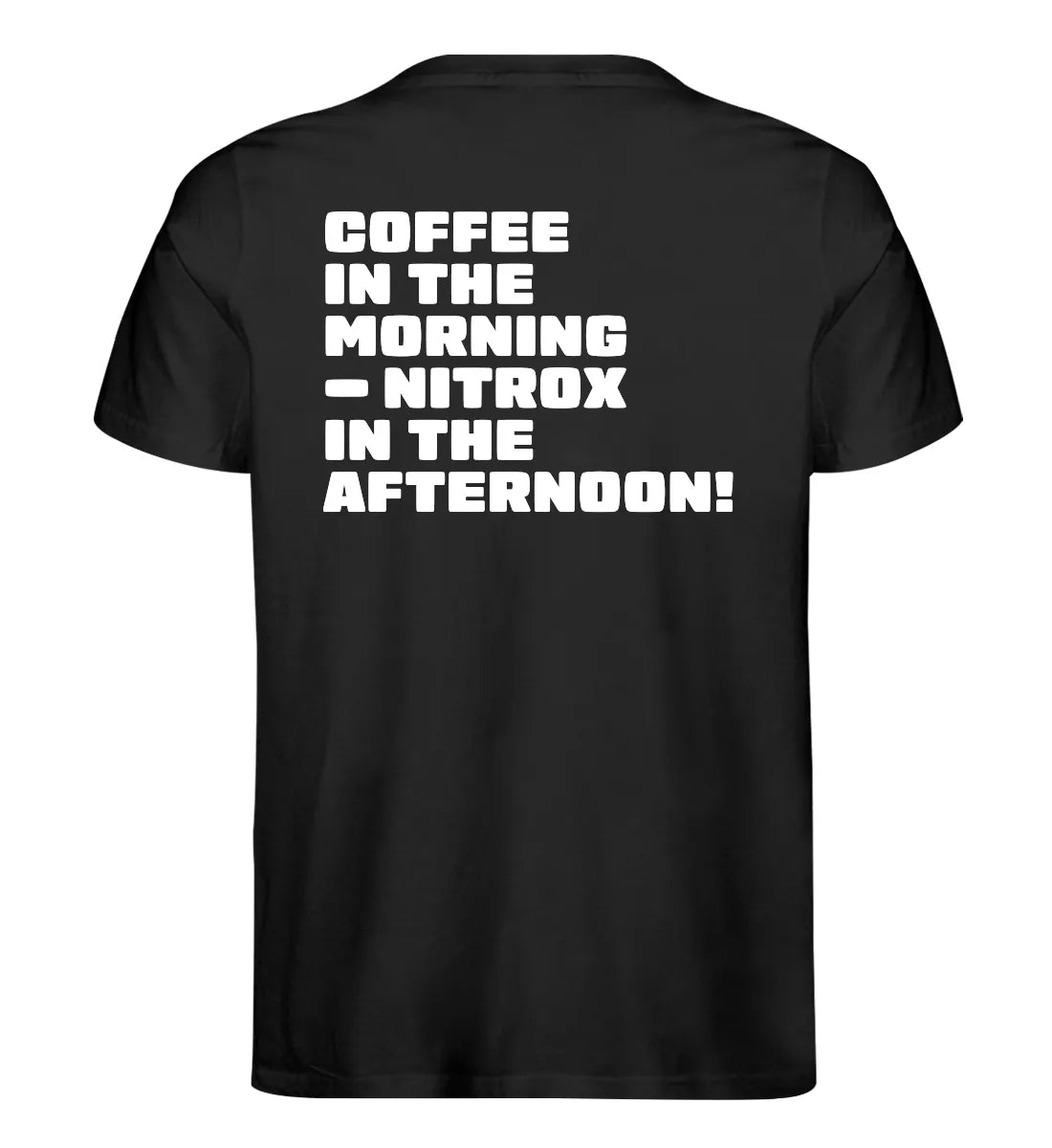 Coffee in the morning Backprint - 100 % Bio T-Shirt
