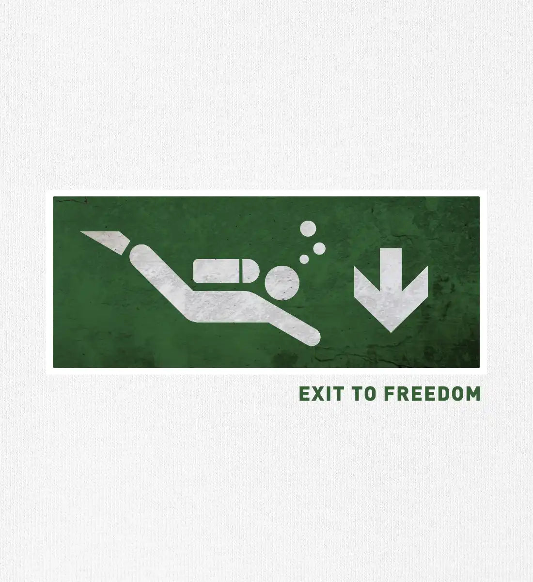 Exit to Freedom - 100 % Bio Oversized T-Shirt