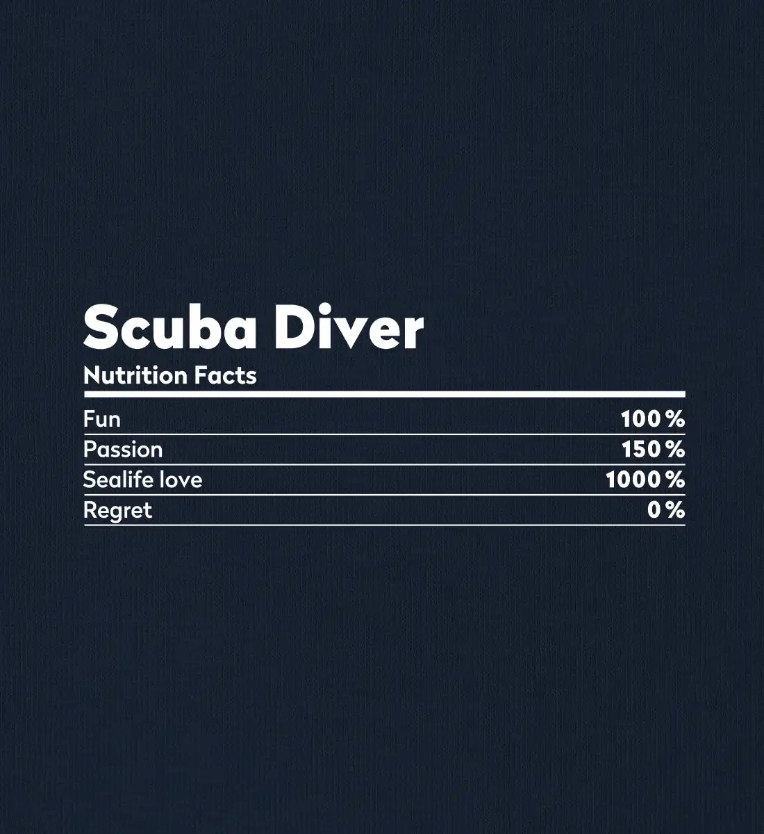 Scuba Diver Nutrition - 100 % Bio T-Shirt