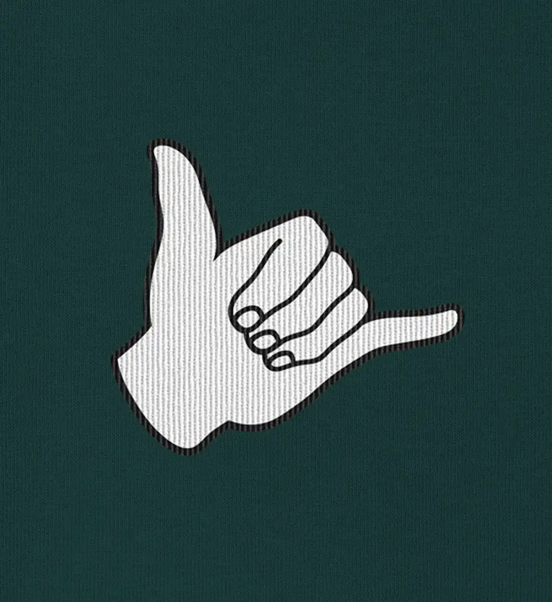 Shaka gestickt - 100 % Bio Shirt mit Stick