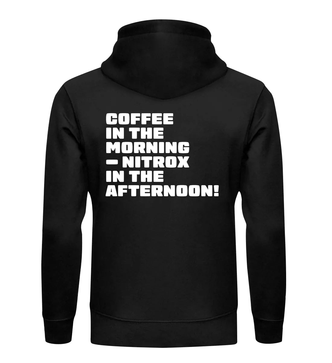 Coffee in the morning Backprint - Bio Hoodie