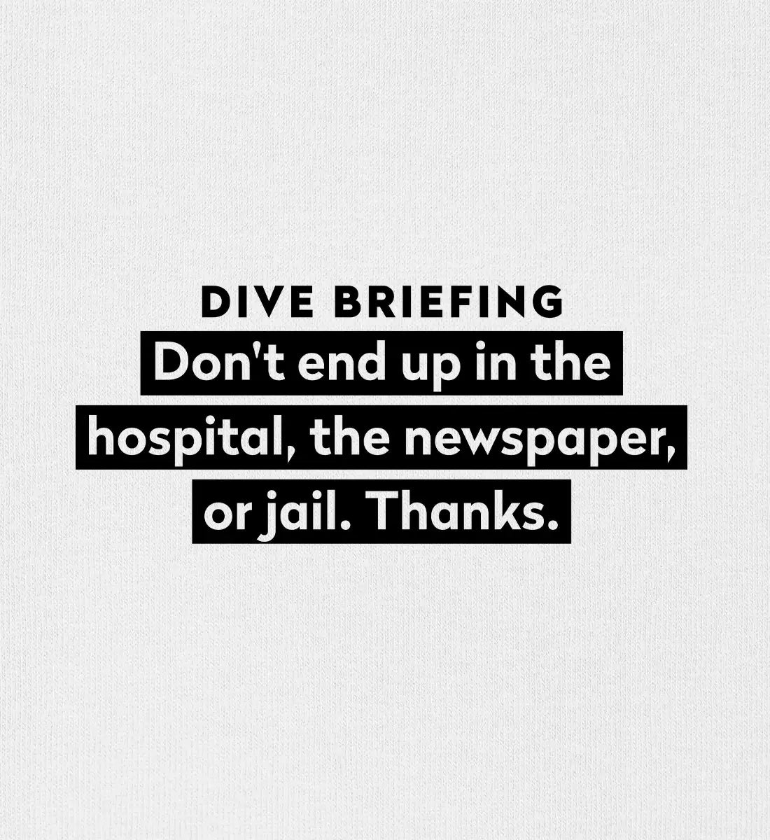 Dive Briefing - 100 % Bio Frauen Fitted T-Shirt