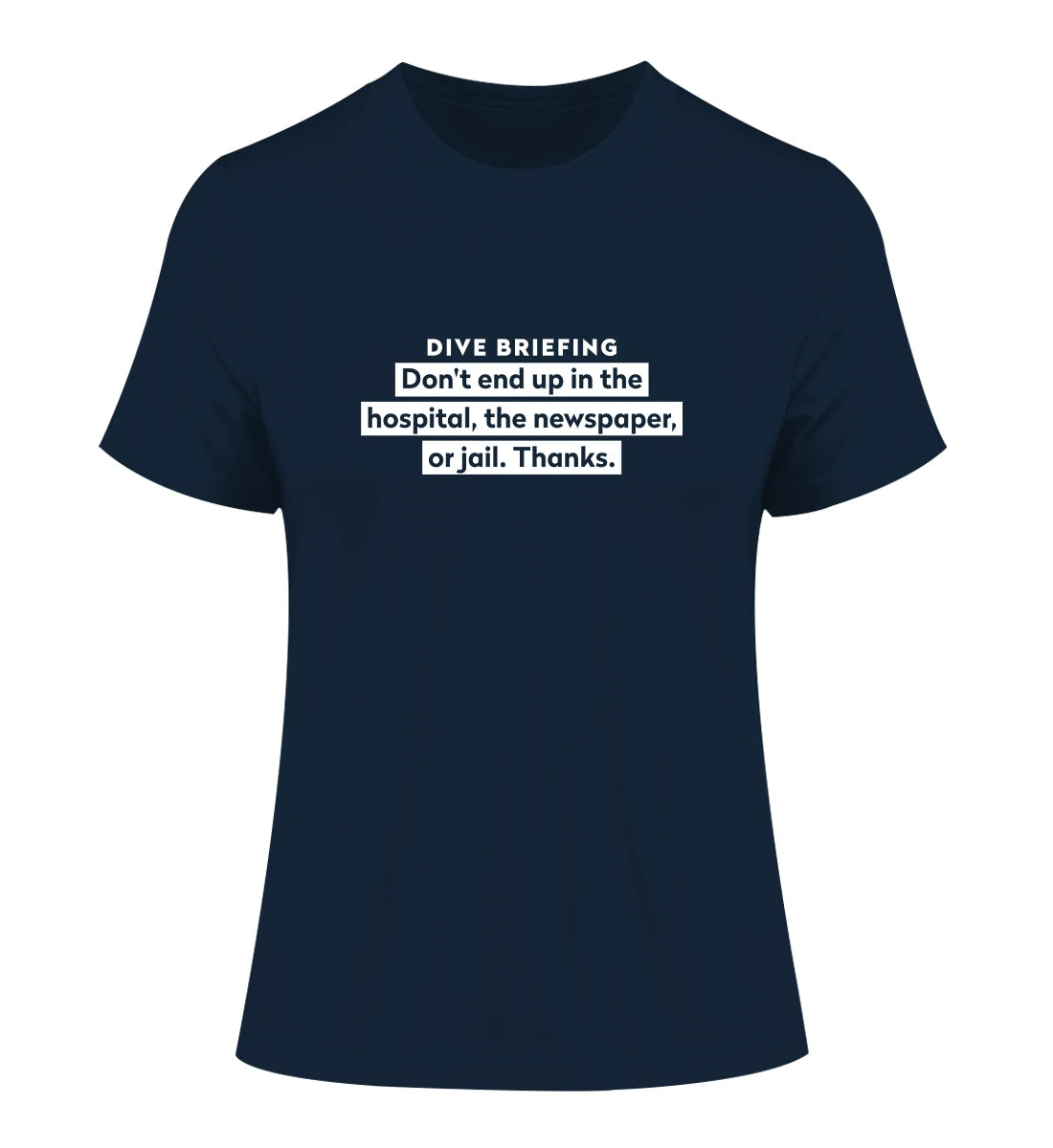Dive Briefing - 100 % Bio Frauen Fitted T-Shirt