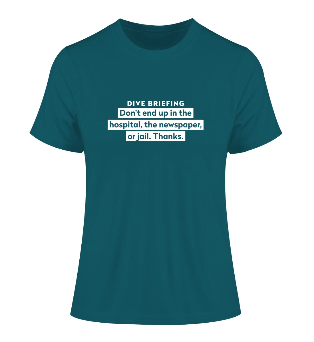 Dive Briefing - 100 % Bio Frauen Fitted T-Shirt
