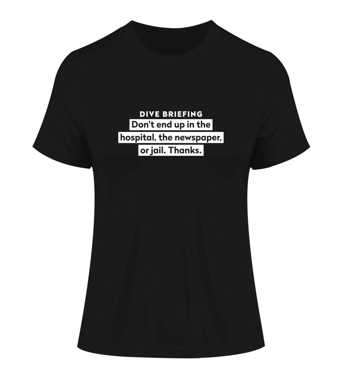 Dive Briefing - 100 % Bio Frauen Fitted T-Shirt