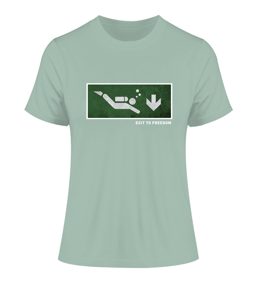 Exit to Freedom - 100 % Bio Frauen Fitted T-Shirt