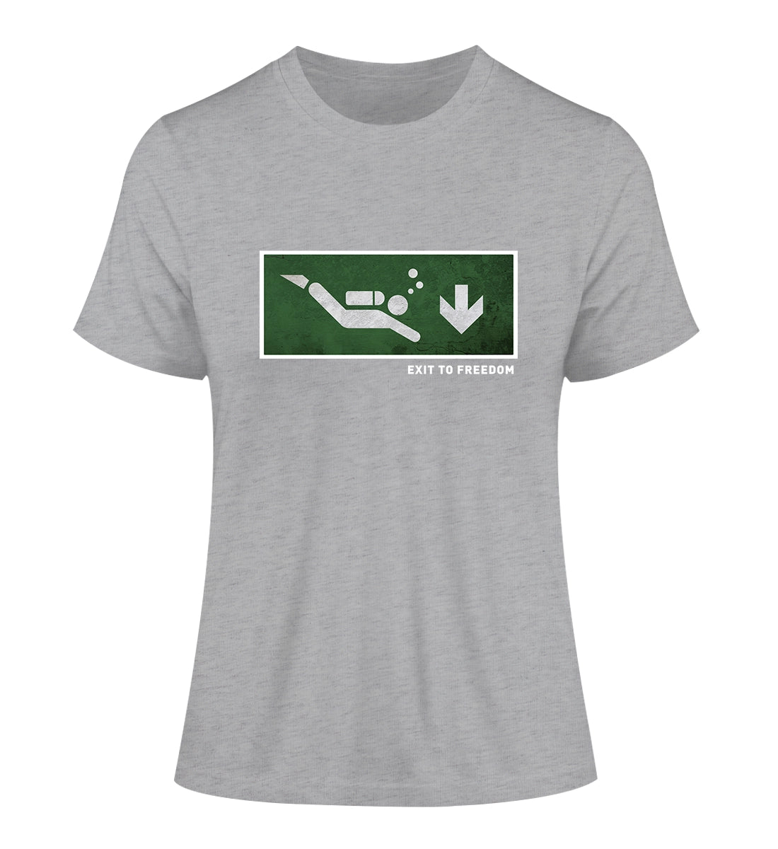 Exit to Freedom - 100 % Bio Frauen Fitted T-Shirt