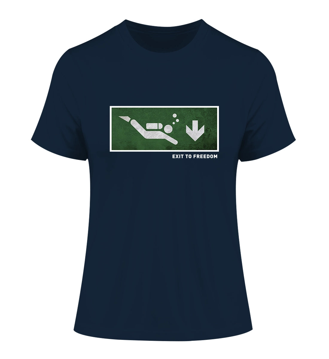 Exit to Freedom - 100 % Bio Frauen Fitted T-Shirt