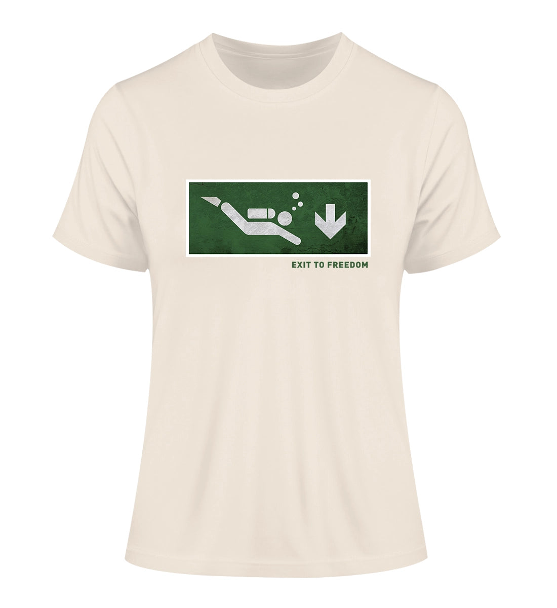 Exit to Freedom - 100 % Bio Frauen Fitted T-Shirt