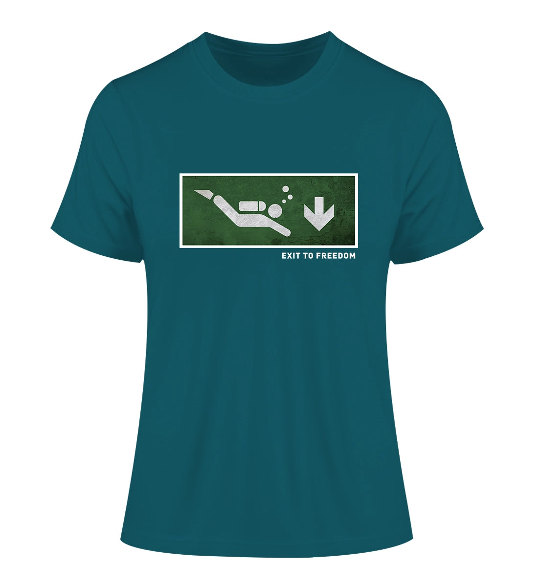 Exit to Freedom - 100 % Bio Frauen Fitted T-Shirt