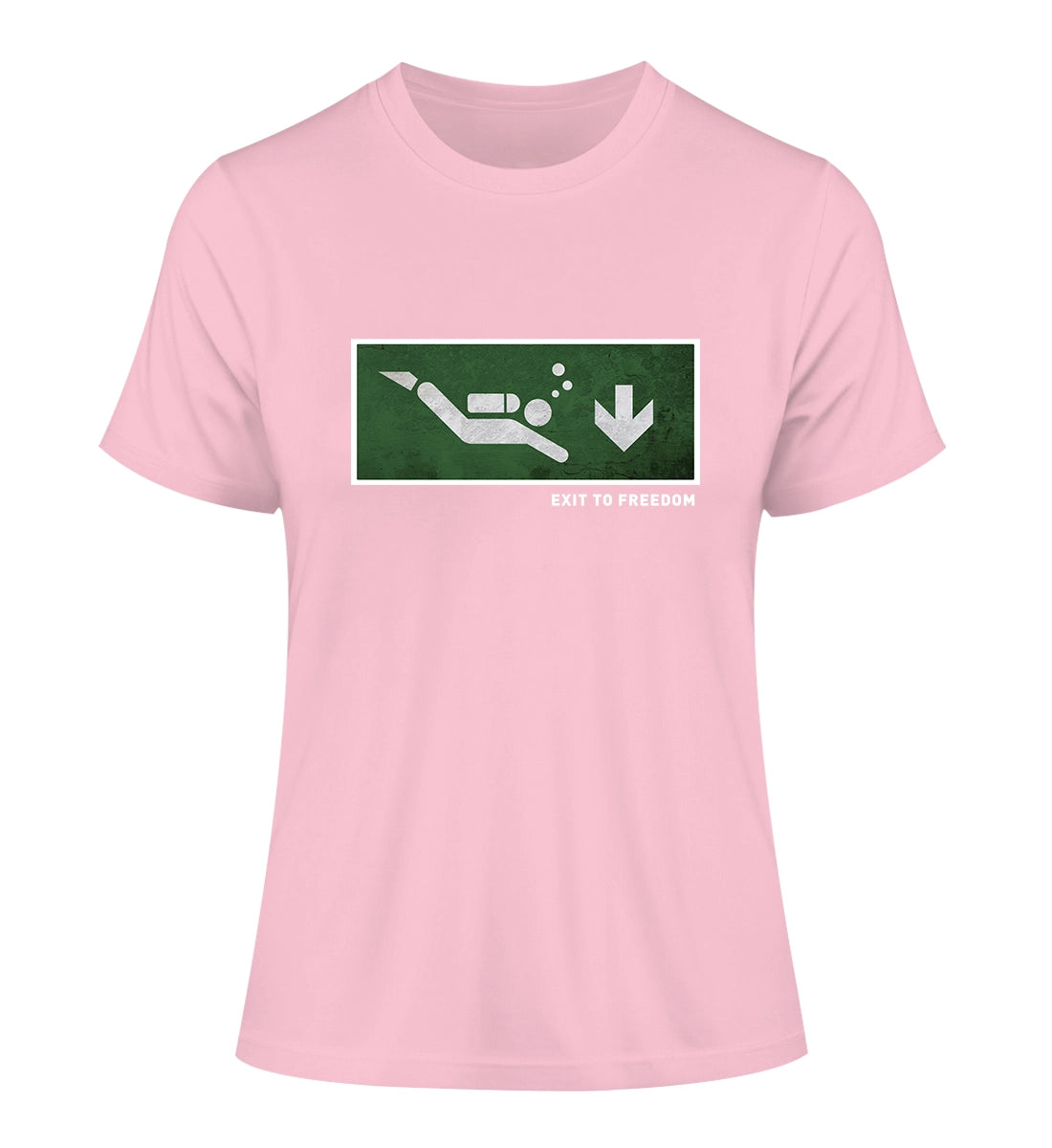 Exit to Freedom - 100 % Bio Frauen Fitted T-Shirt