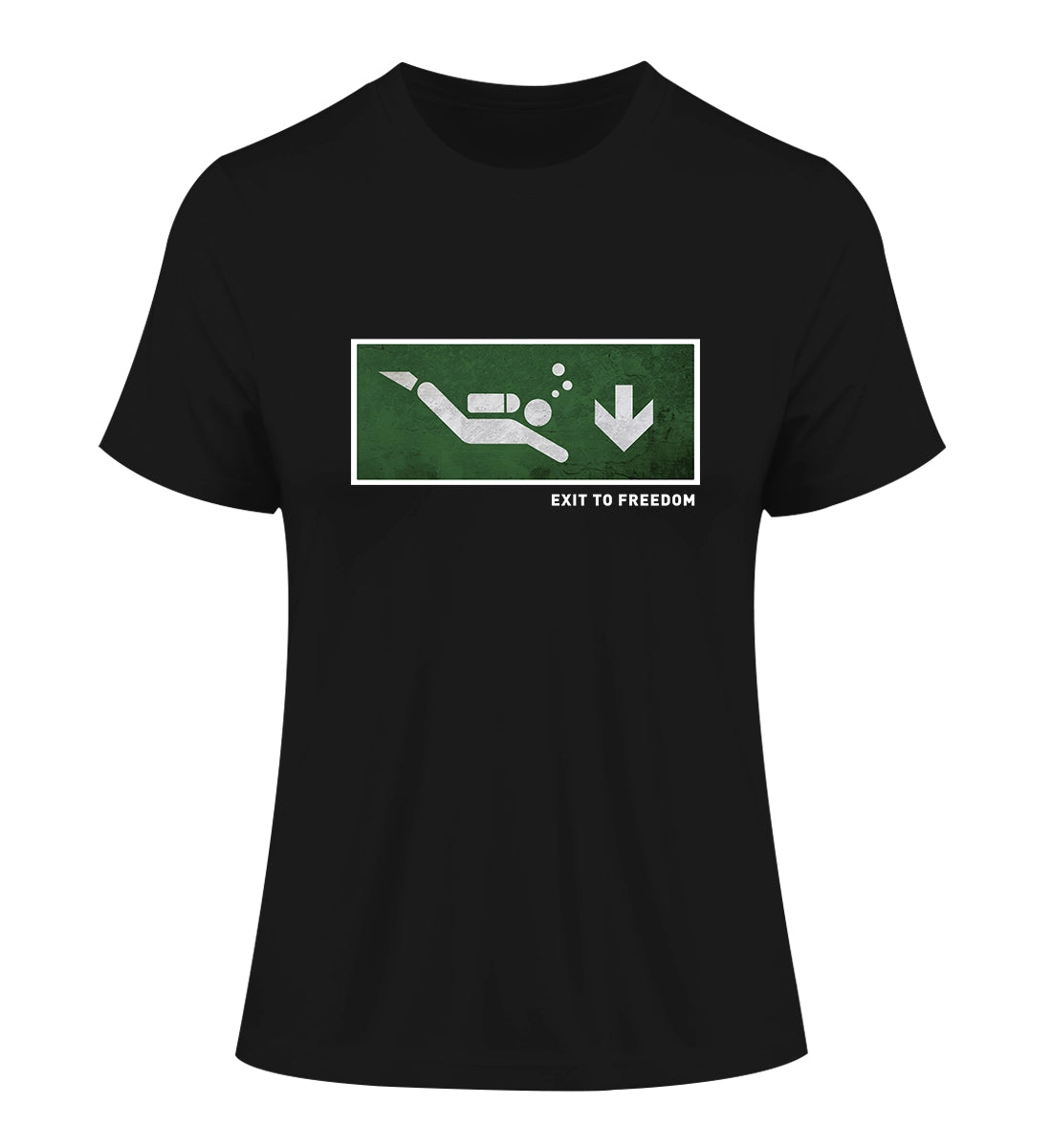 Exit to Freedom - 100 % Bio Frauen Fitted T-Shirt