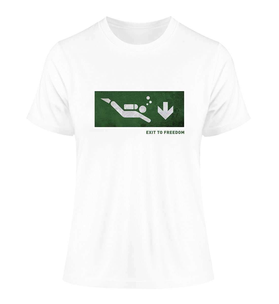 Exit to Freedom - 100 % Bio Frauen Fitted T-Shirt