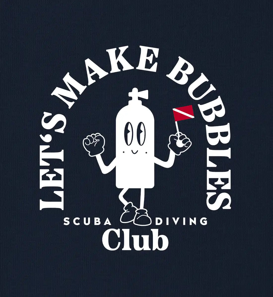 Let's make Bubbles Backprint - 100 % Bio Oversized T-Shirt
