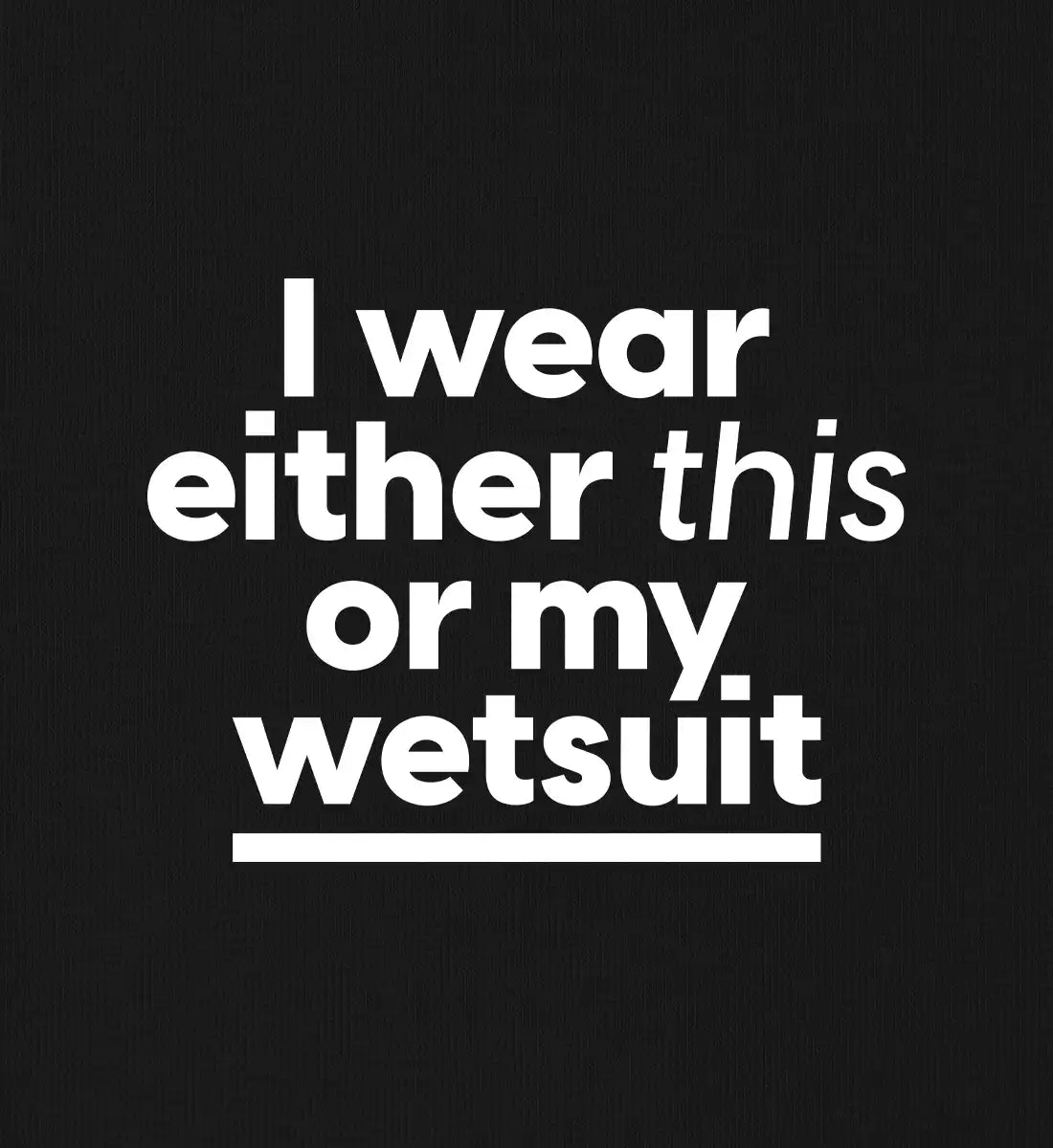 Wetsuit - 100 % Bio Oversized T-Shirt