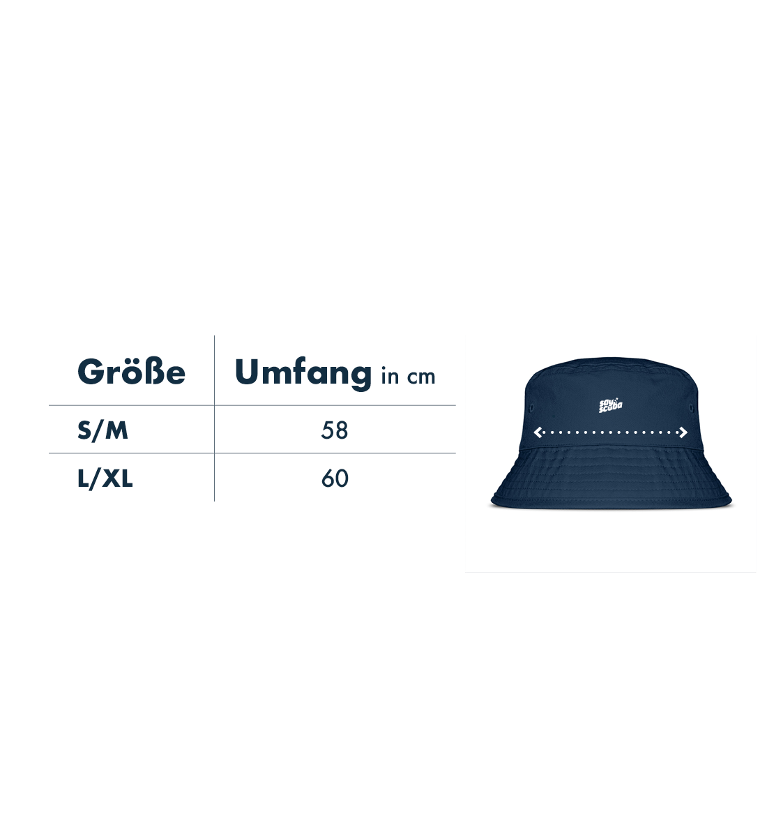 Shaka gestickt - Organic Bucket Hat mit Stick