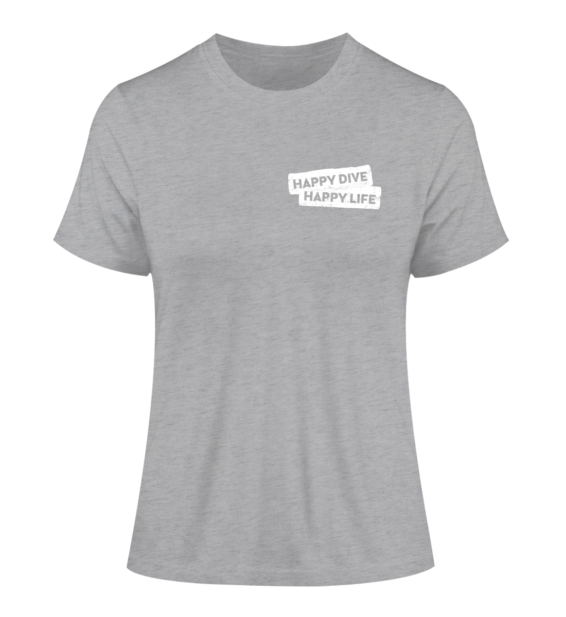 Happy Dive Happy Life - 100 % Bio Frauen Fitted T-Shirt