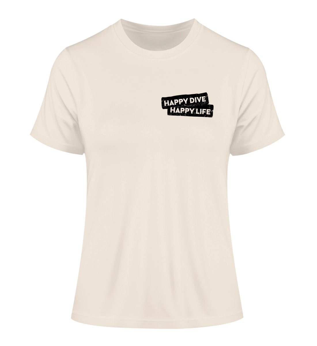 Happy Dive Happy Life - 100 % Bio Frauen Fitted T-Shirt