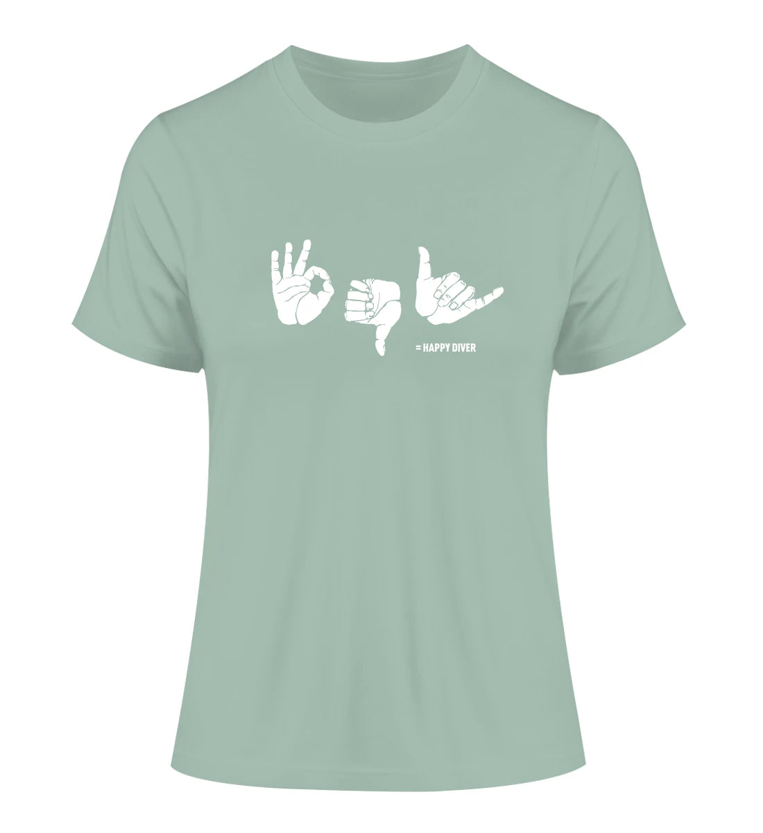 Happy Diver - 100 % Bio Frauen Fitted T-Shirt