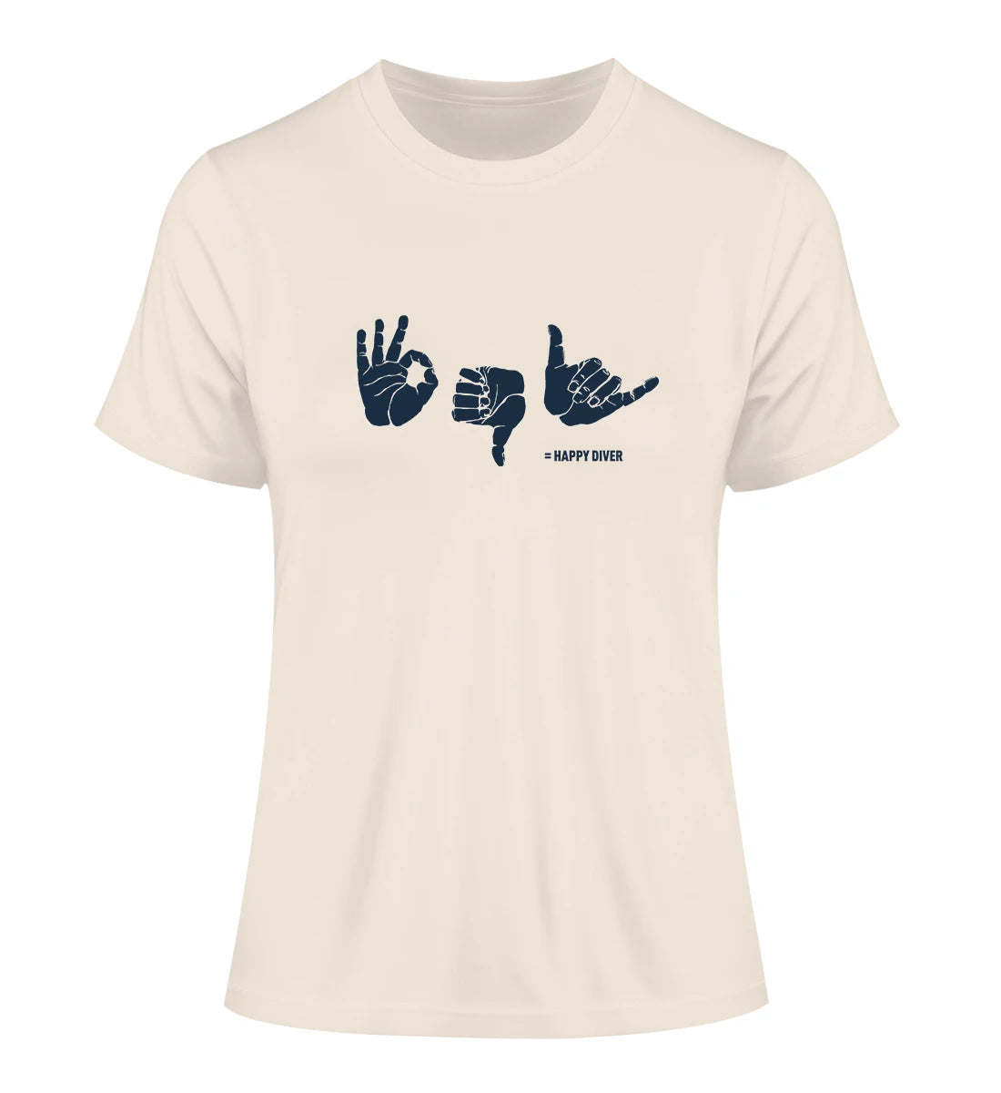 Happy Diver - 100 % Bio Frauen Fitted T-Shirt