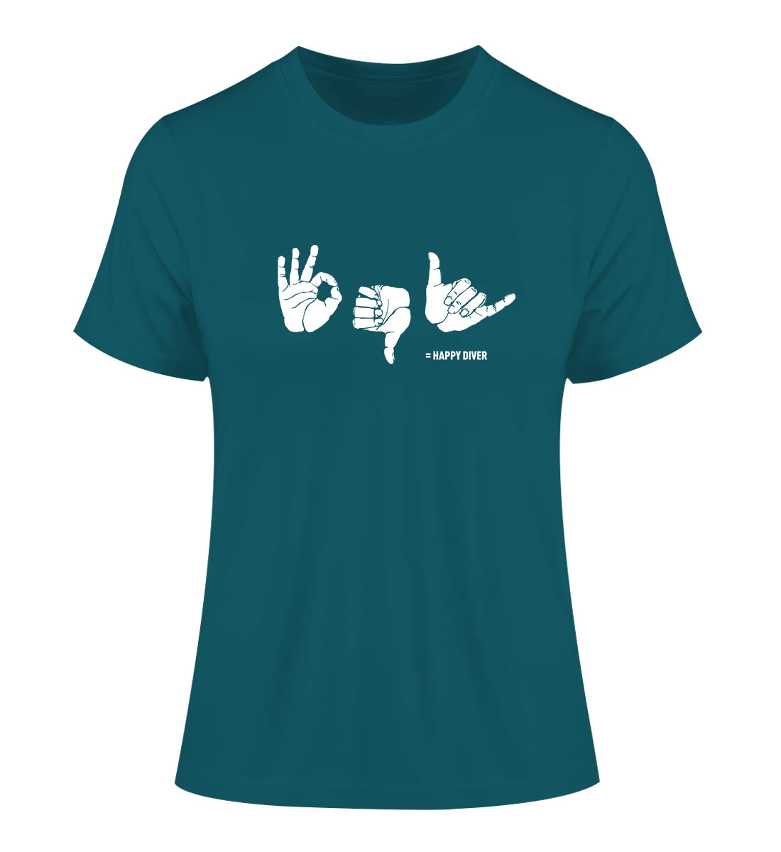 Happy Diver - 100 % Bio Frauen Fitted T-Shirt
