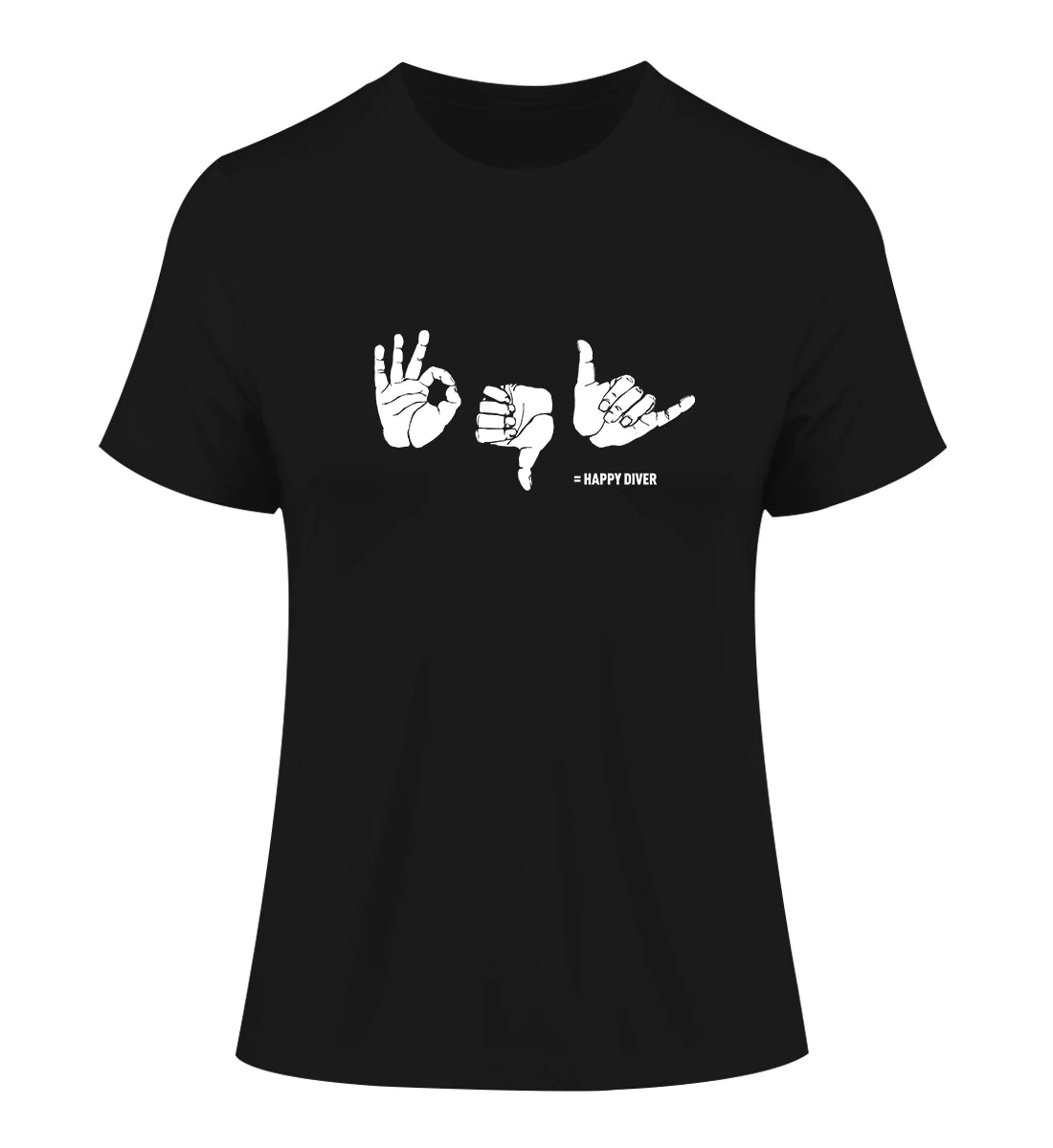 Happy Diver - 100 % Bio Frauen Fitted T-Shirt
