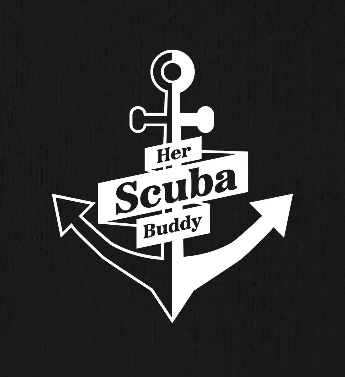 Her Scuba Buddy (bold) - 100 % Bio Oversized T-Shirt