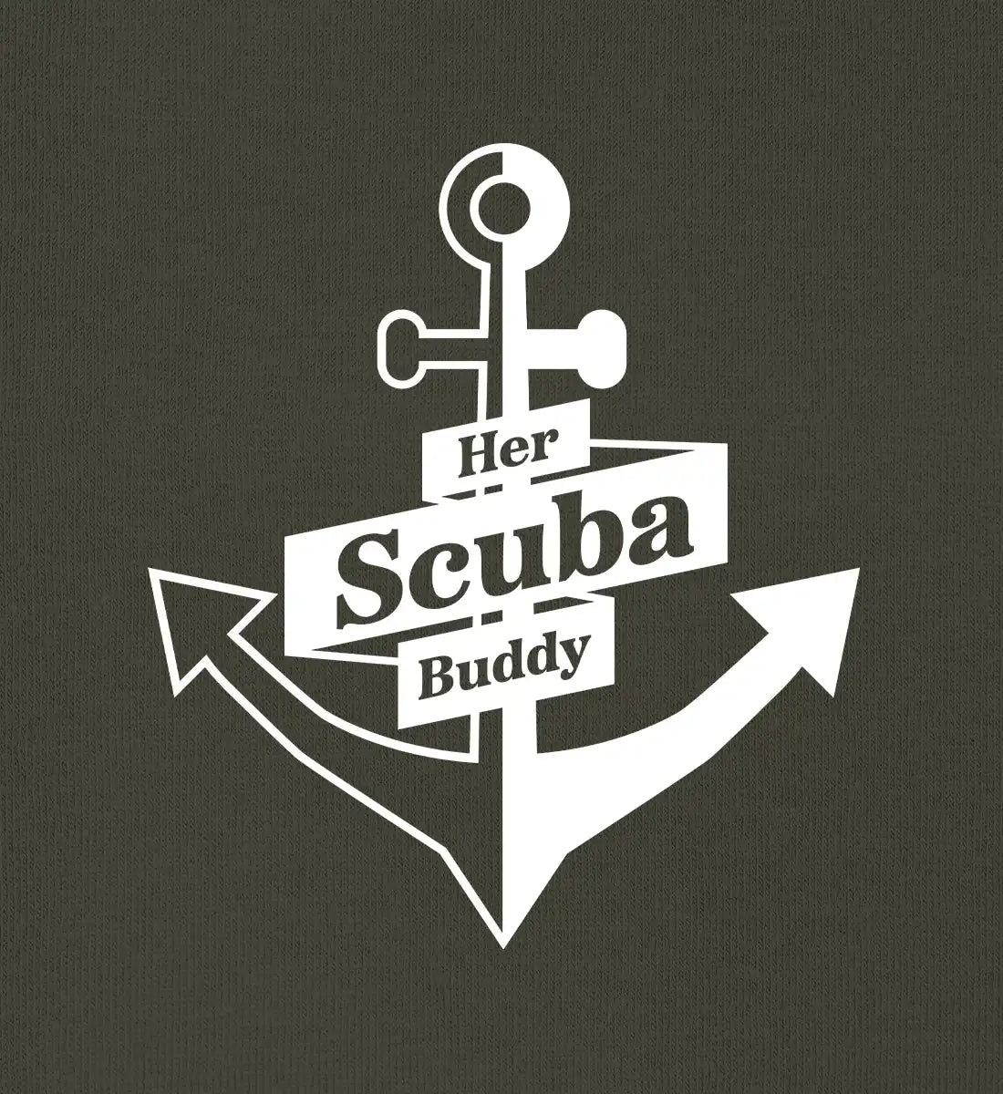 Her Scuba Buddy (bold) - 100 % Bio T-Shirt