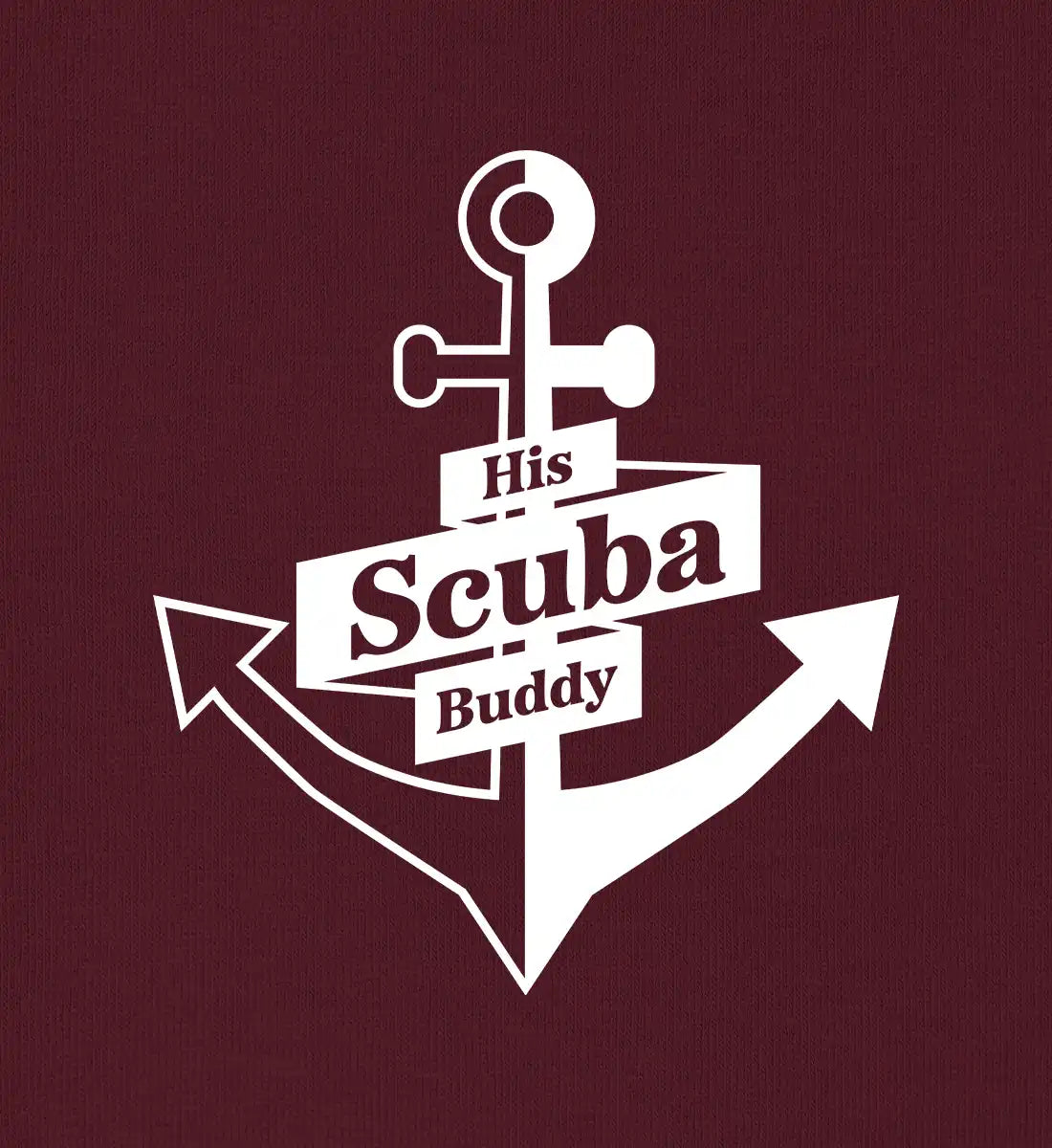 His Scuba Buddy (bold) - 100 % Bio T-Shirt