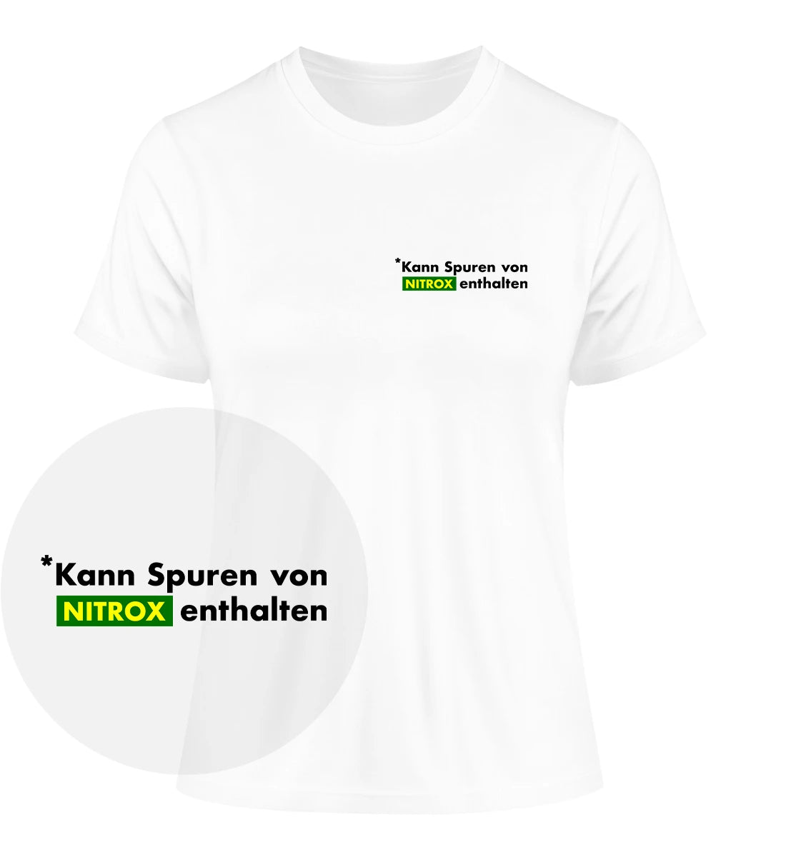 Kann Spuren von Nitrox enthalten - 100 % Bio Frauen Fitted T-Shirt