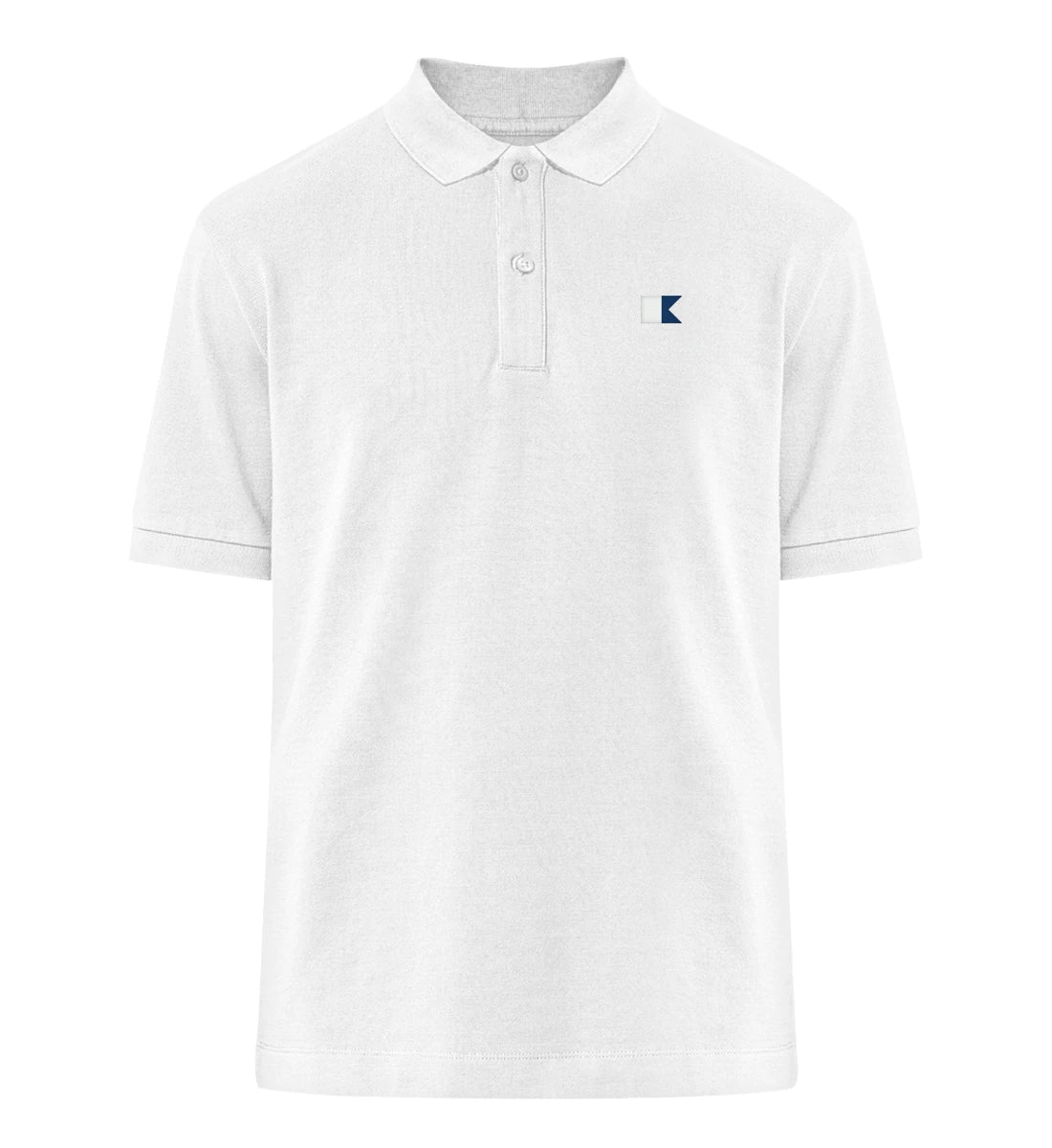 Alphaflagge gestickt - 100 % Bio Polo-Shirt mit Stick