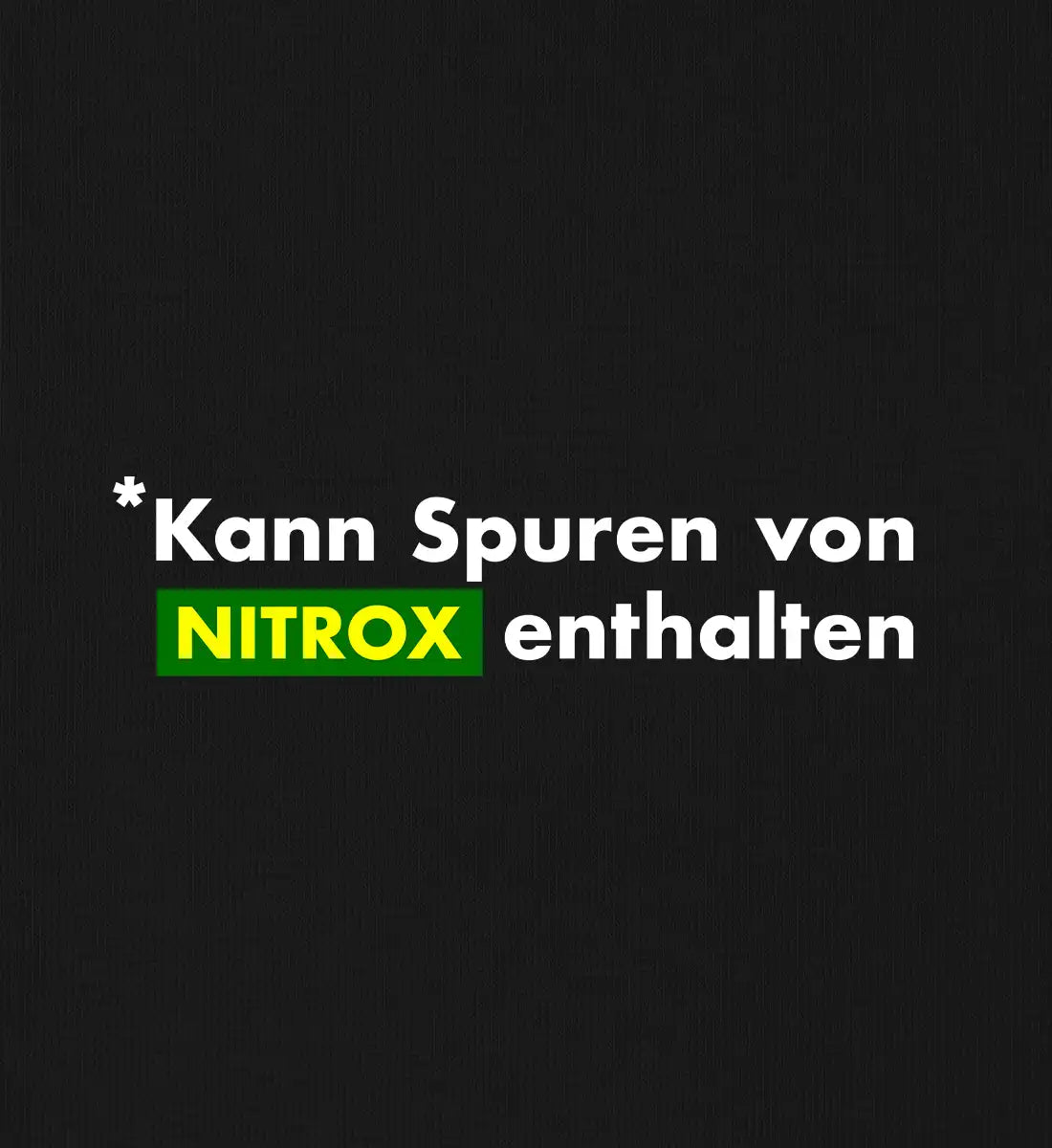 Kann Spuren von Nitrox enthalten - Bio Sweater