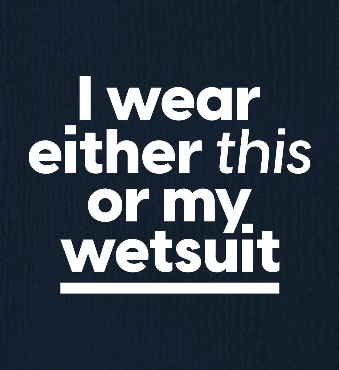 Wetsuit - Bio Sweater