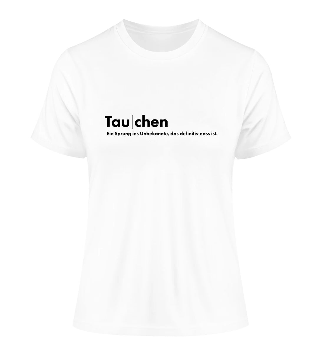 Tauchen - 100 % Bio Frauen Fitted T-Shirt