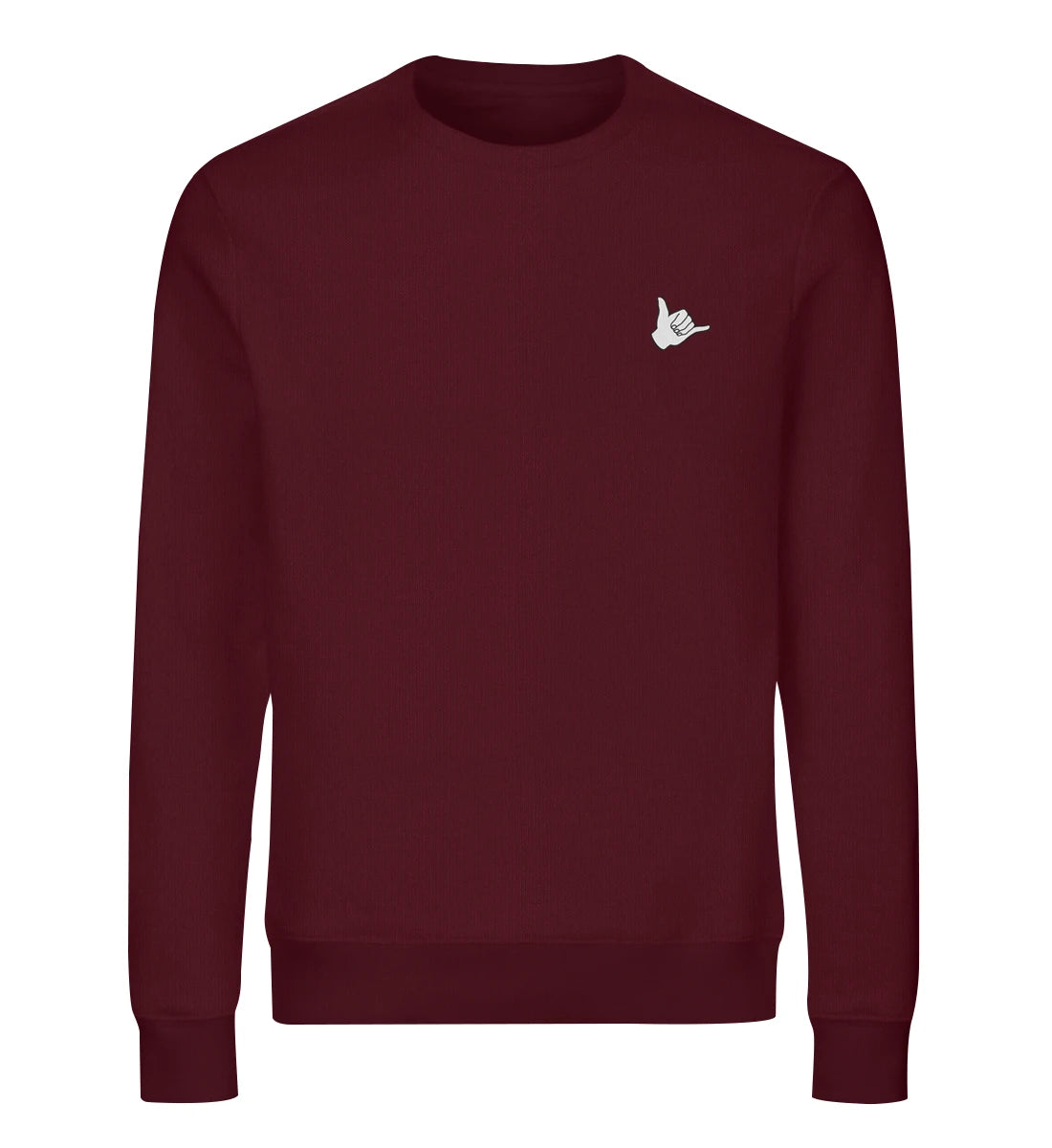 Shaka gestickt - Bio Sweater mit Stick