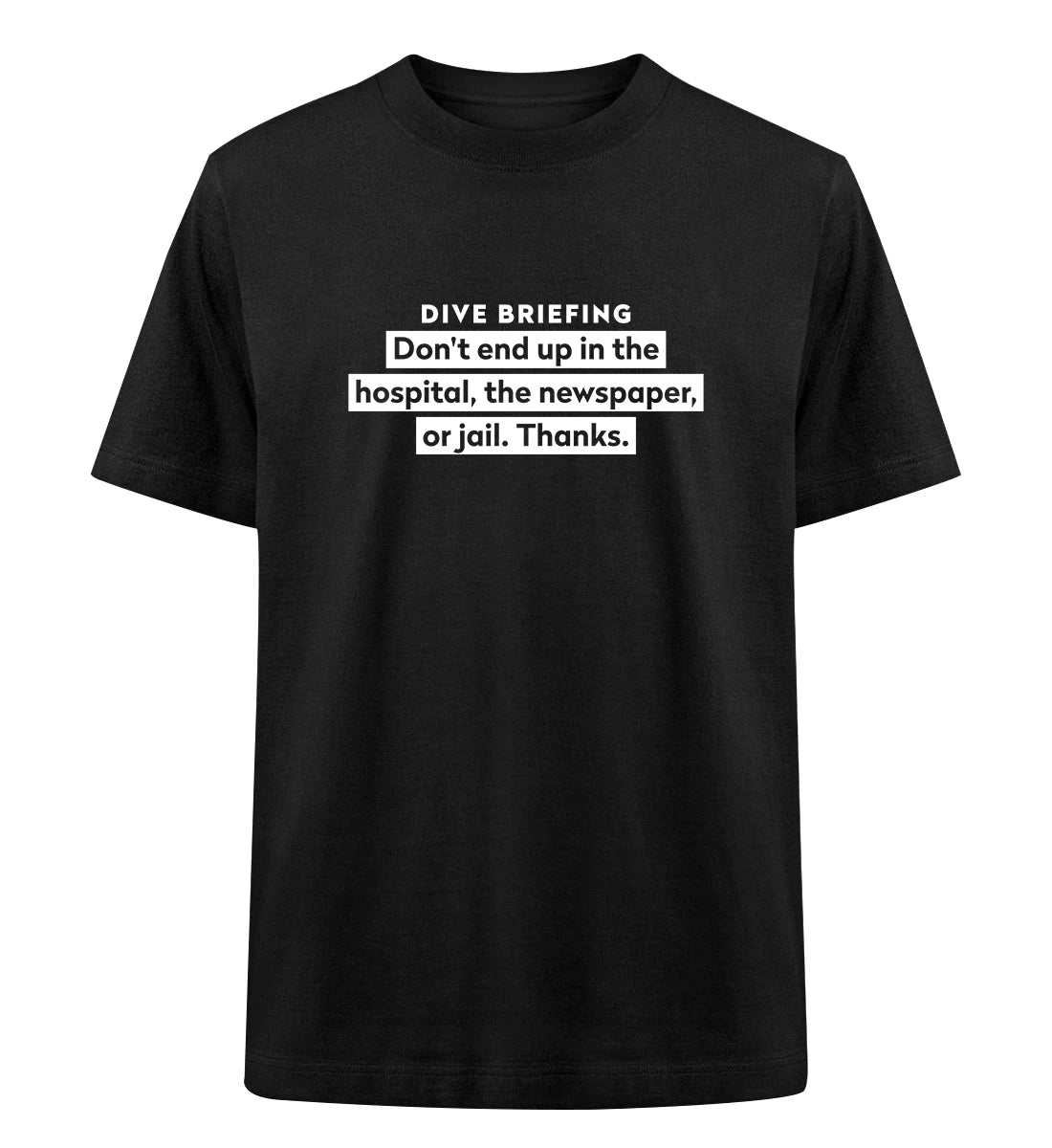 Dive Briefing - 100 % Bio Oversized T-Shirt