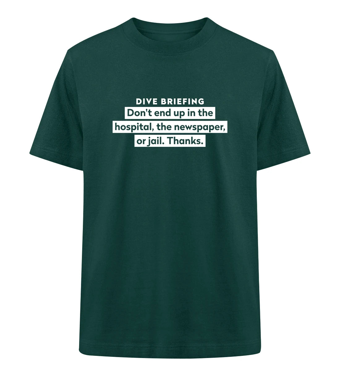 Dive Briefing - 100 % Bio Oversized T-Shirt