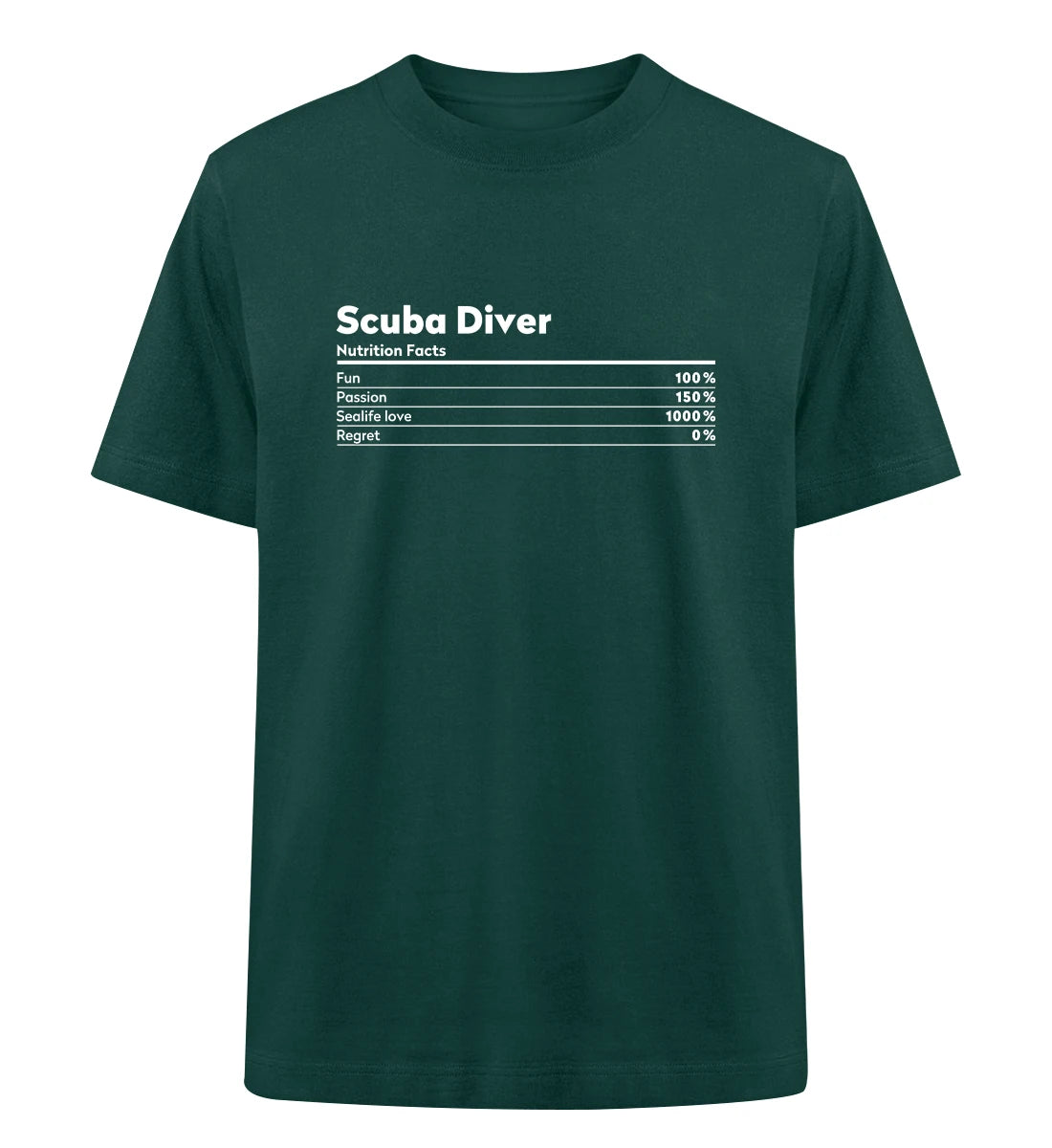Scuba Diver Nutrition - 100 % Bio Oversized T-Shirt