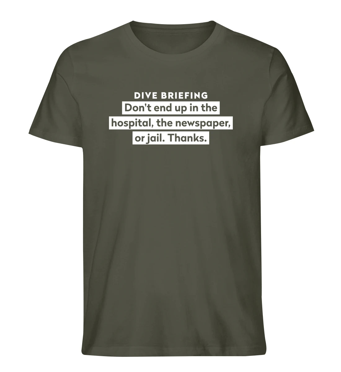 Dive Briefing - 100 % Bio T-Shirt