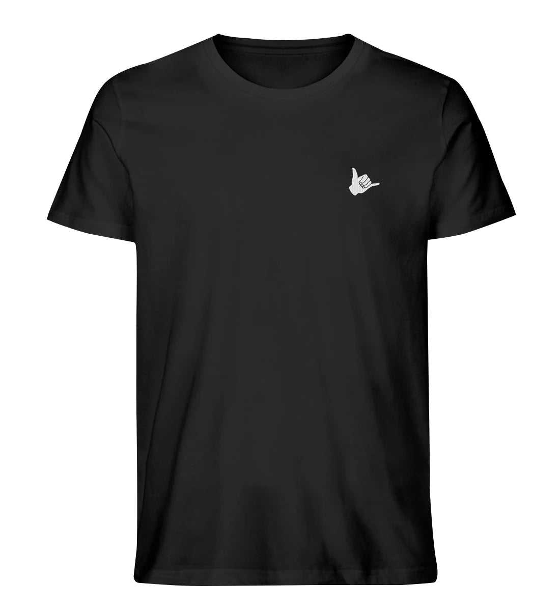 Shaka gestickt - 100 % Bio Shirt mit Stick