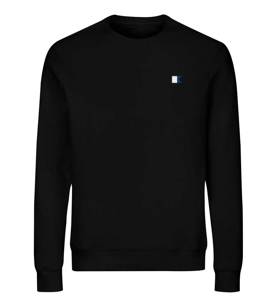 Alphaflagge gestickt - Bio Sweater mit Stick