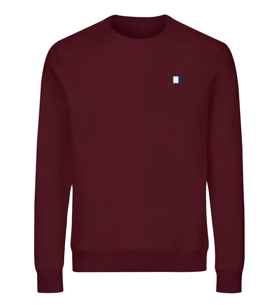 Alphaflagge gestickt - Bio Sweater mit Stick