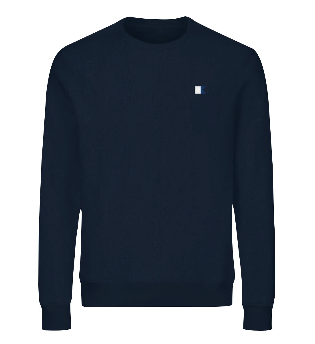 Alphaflagge gestickt - Bio Sweater mit Stick