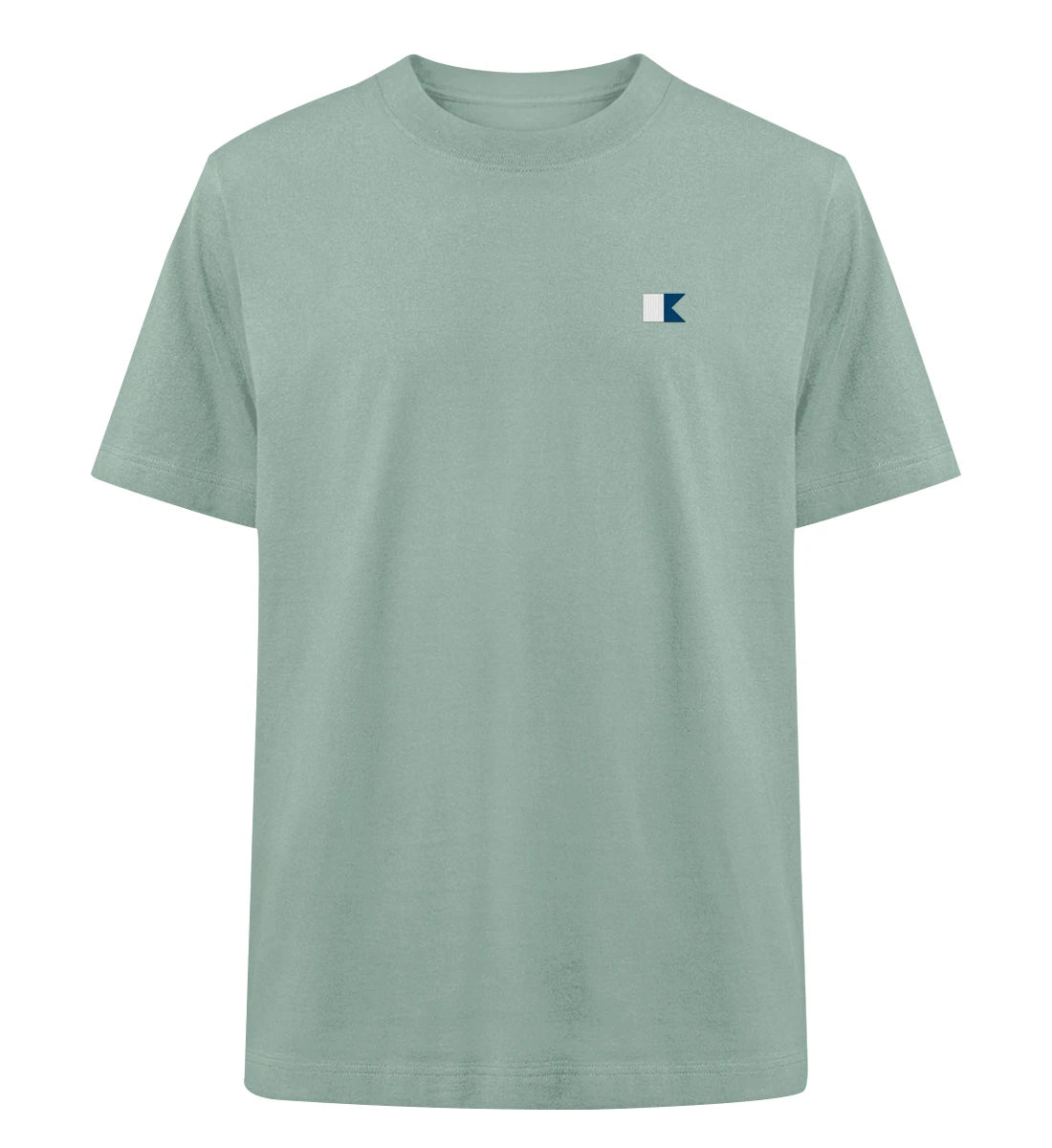 Alphaflagge gestickt - 100 % Bio Oversized T-Shirt mit Stick