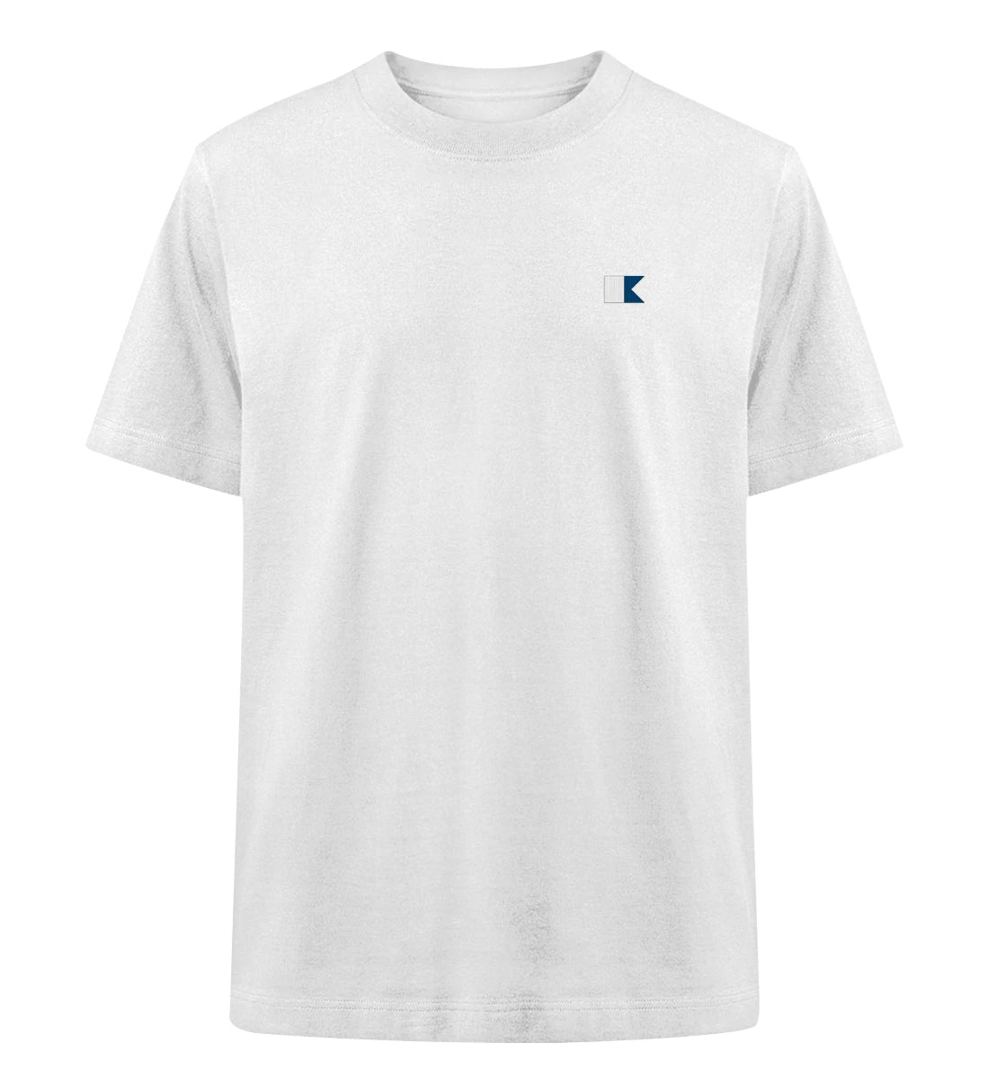 Alphaflagge gestickt - 100 % Bio Oversized T-Shirt mit Stick